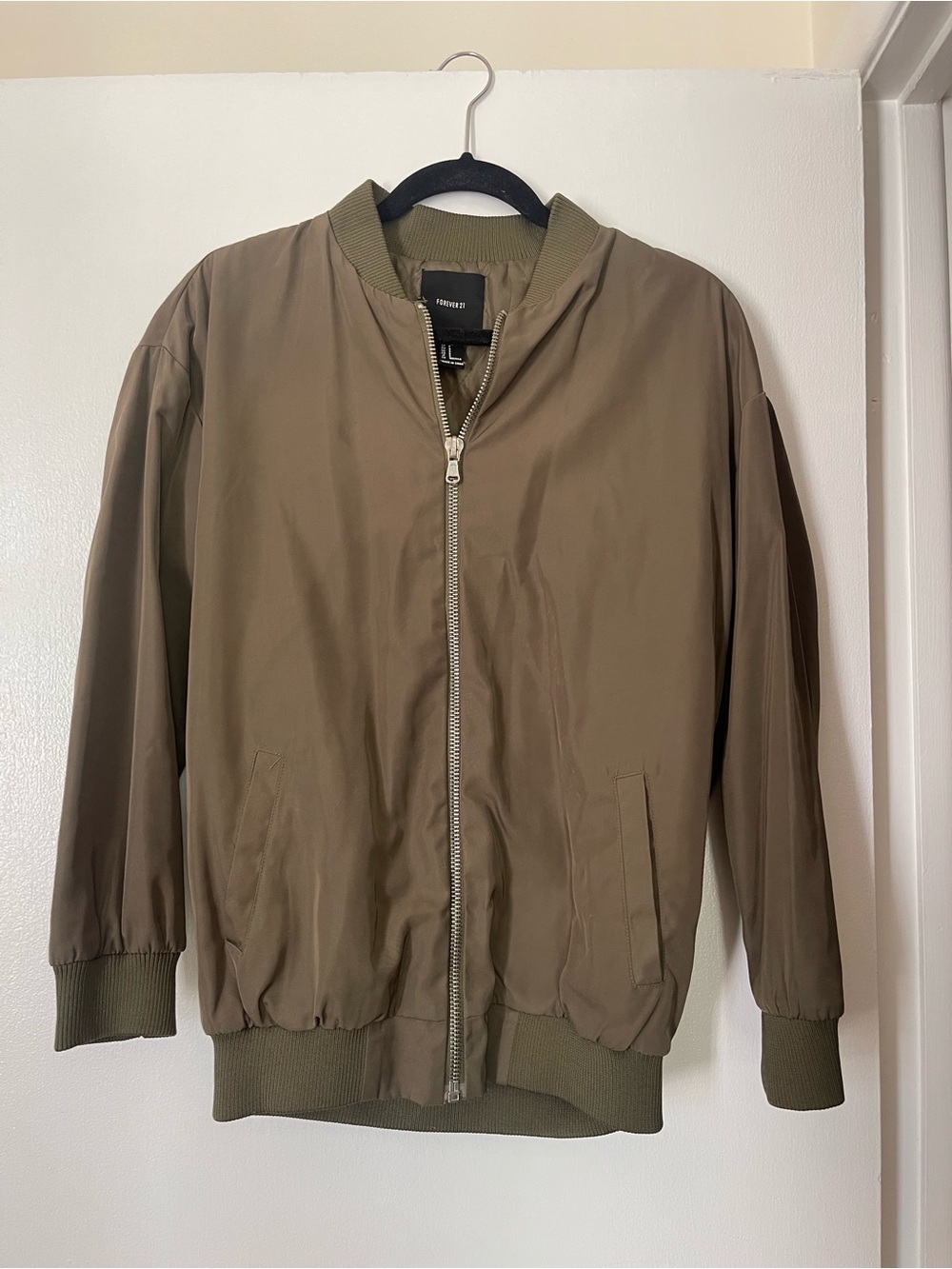 Forever 21 Olive Green Men's Bomber Jacket